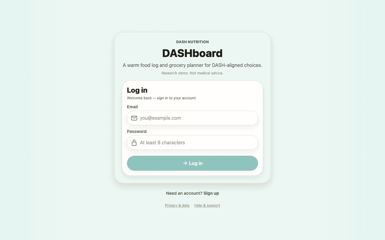 Dashboard App